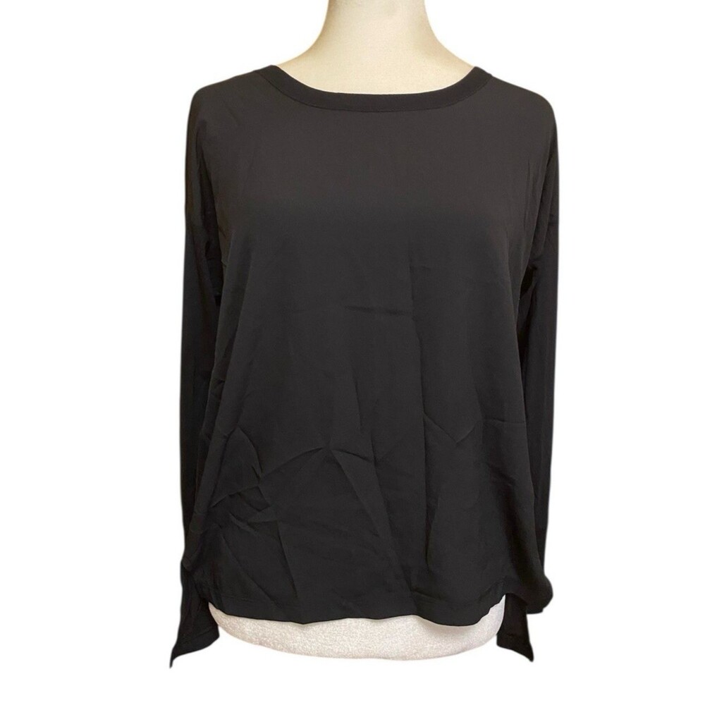 Banana Republic Women's Black Long Sleeve Pullover Shirt Size XS